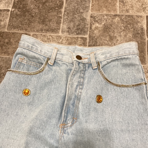 🎊HP🎊 Vintage rhinestone jeans - Picture 4 of 7